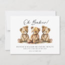Search for triplets invitations Watercolor