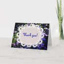 Search for white flower thank you cards Blue