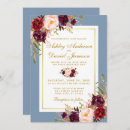 Search for dusty blue and gold wedding invitations Elegant