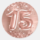Search for 15 birthday stickers Quinceañera