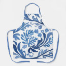 Search for floral designer aprons Blue