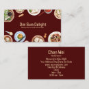 Search for dish business cards Cuisine