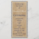 Search for traditional wedding programs Vintage