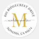 Search for gold monogram return address labels Trendy