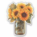 Search for sunflower mason jar stickers Sunflowers
