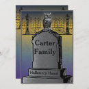 Search for black tombstone invitations Spooky