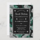 Search for silver and green sweet 16 invitations Birthday party