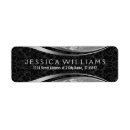 Search for silver damask return address labels Floral