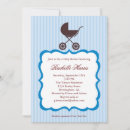 Search for stroller baby boy shower invitations Elegant