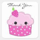 Search for pink cupcake thank you stickers Baking