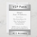 Search for vip pass sweet 16 invitations Birthday