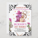 Search for cowgirl 1st birthday invitations Saddle up