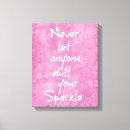 Search for girly canvas prints Motivational
