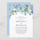 Search for hydrangea engagement party invitations Dusty blue