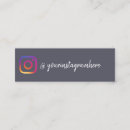 Search for follow me business cards Instagram