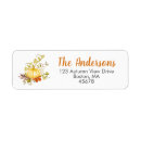 Search for autumn harvest return address labels Orange