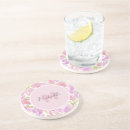 Search for flower monogram coasters Modern