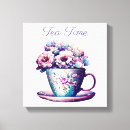 Search for cup of tea canvas prints Floral