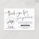 Search for thank you note business cards Modern