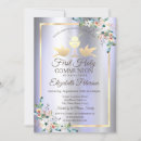 Search for purple cross first communion invitations Gold
