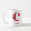 Search for red coral mugs Watercolor