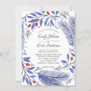 Search for red berries wedding invitations Winter
