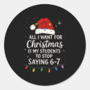 Search for funny teacher sayings stickers Six seven