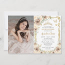 Search for beige and gold birthday invitations Teen girl