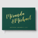 Search for emerald green guest books Script