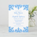 Search for snowflakes baby boy shower invitations Elegant