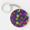 Search for flower key rings Colorful