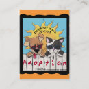Search for adopt business cards Cat