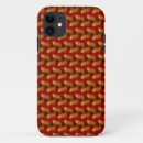 Search for abstract shapes iphone cases Red
