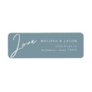 Search for teal return address labels Elegant