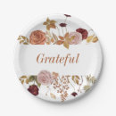Search for thanksgiving paper plates Floral