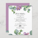 Search for purple and green wedding invitations For her