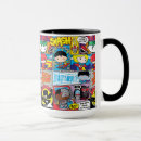 Search for comic book pattern mugs Chibi justice league