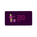 Search for punk return address labels Pink