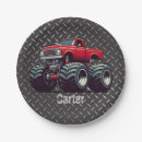 Search for monster truck plates Red