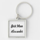 Search for square wedding key rings Black and white