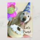 Search for golden retriever birthday invitations Cute