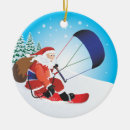 Search for snowboard christmas tree decorations Santa