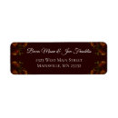 Search for red floral return address labels Fall