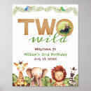 Search for safari birthday posters Two wild