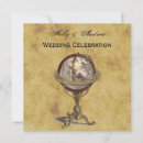 Search for globe wedding invitations Vintage