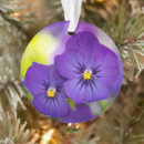 Search for violet flower christmas tree decorations Pansy