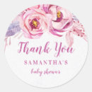 Search for pink peonies baby shower stickers Boho