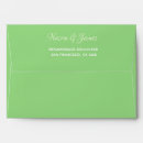 Search for emerald green envelopes Return address