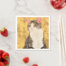 Search for grey cat napkins Cute