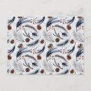 Search for feather pattern postcards Watercolor